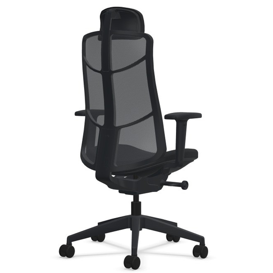 K+N JET.III Netzrücken mit Nackenstütze schwarz