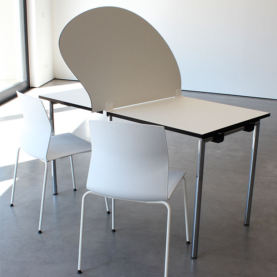 Rosconi T2 Tisch-Trennwand - Vollkernplatte - Detail 1