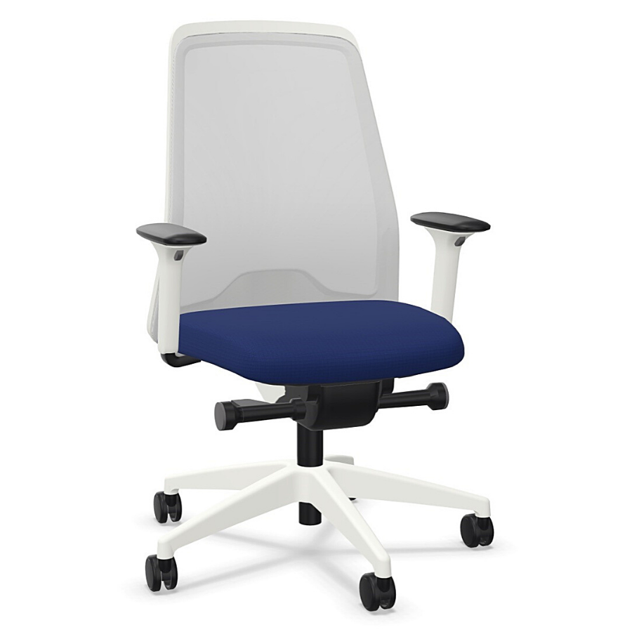 Interstuhl EVERYis1 (EV211) weiß ultramarinblau