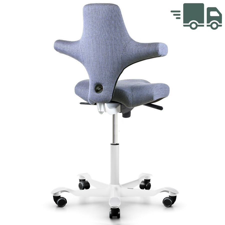 HAG CAPISCO 8106 Stoff Re-wool 0658 taubenblau - Gestell weiß