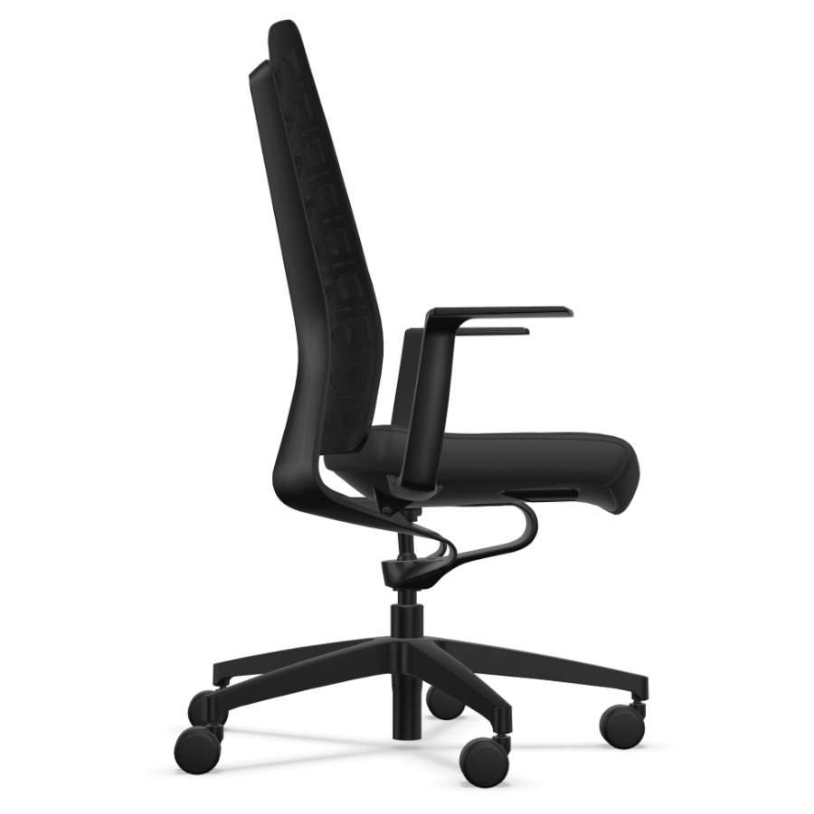 Interstuhl PURE PU213 schwarz Seitenansicht