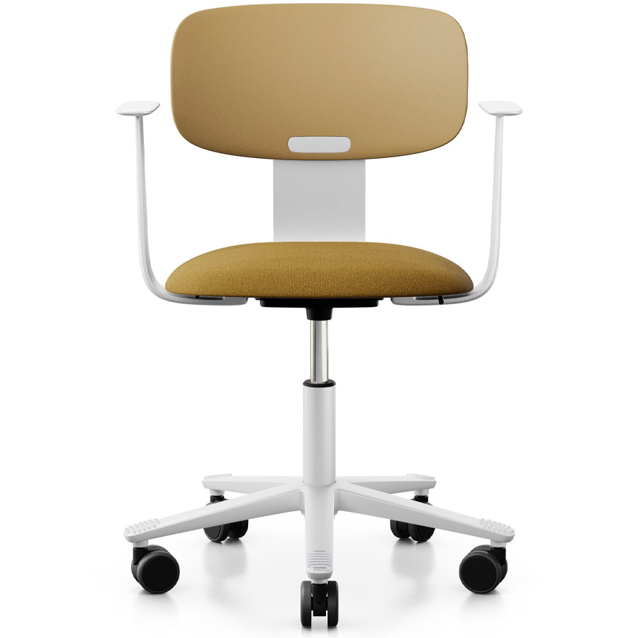 HAG Tion 2140 Bürostuhl mit Armlehnen Harvest - Sitz Stoff Capture CPT6401 - Rückenschale Kunststoff - Frontansicht