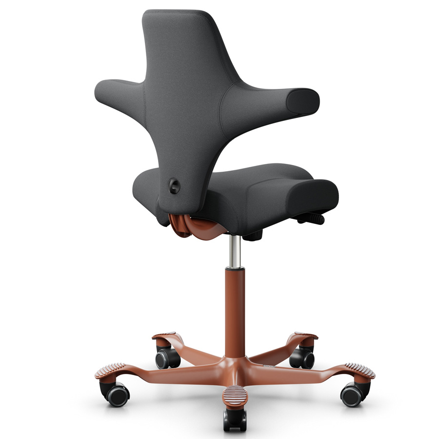 Hag Capisco 8106  - Stoff Select grau - Gestell blush rose