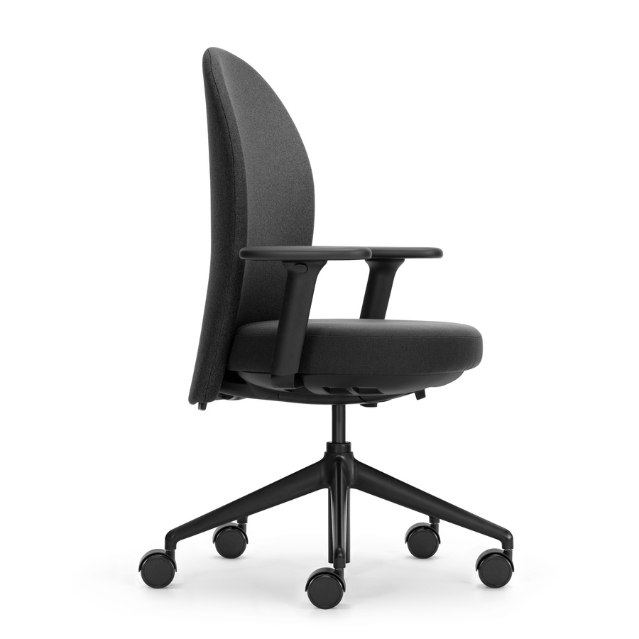 Girsberger Marva Bürostuhl Homeoffice mit Standardrollen - schwarz