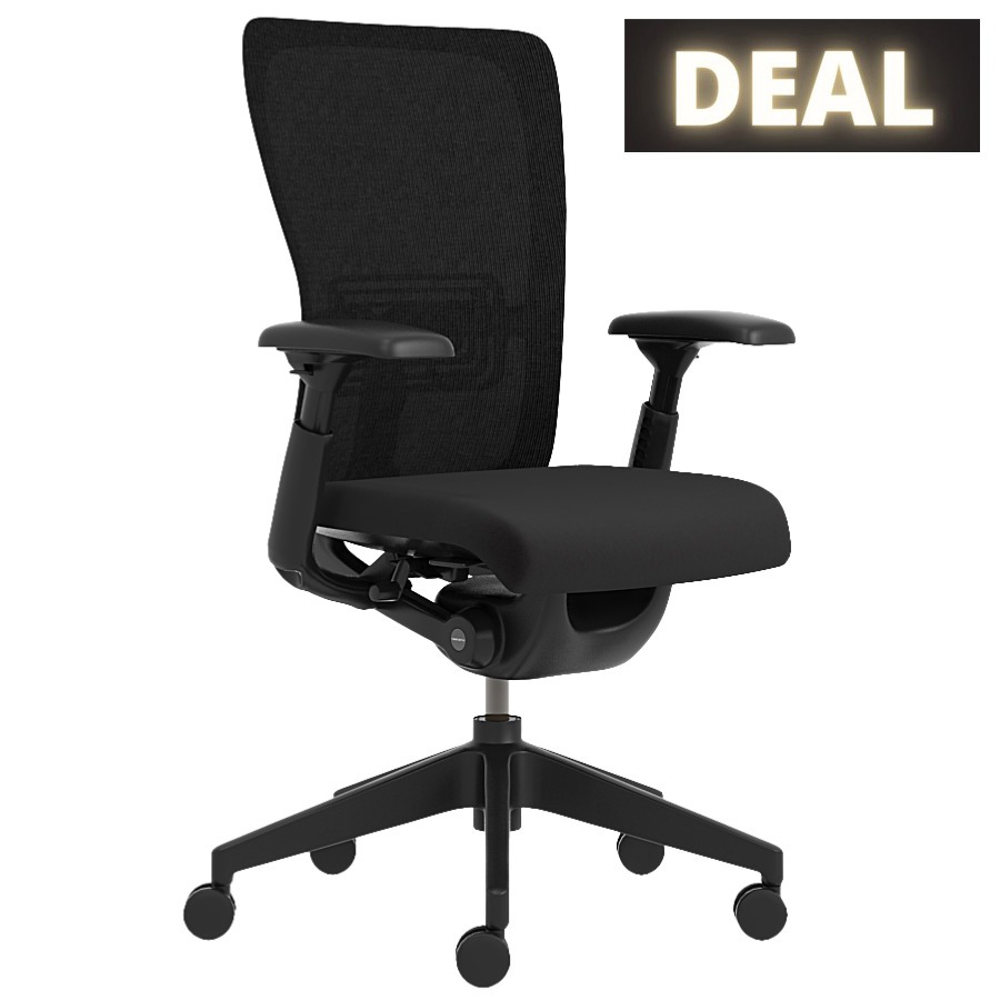 HAWORTH Zody 8963 Bürodrehstuhl schwarz mit Netzrücken