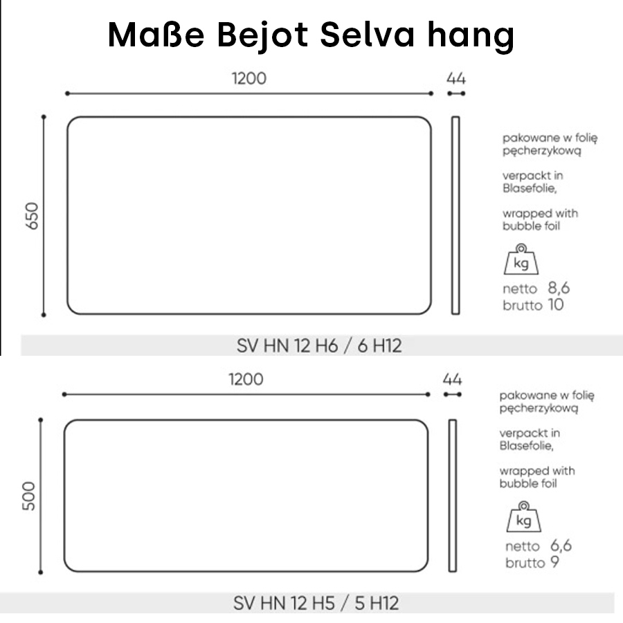 Maße Bejot Selva hang