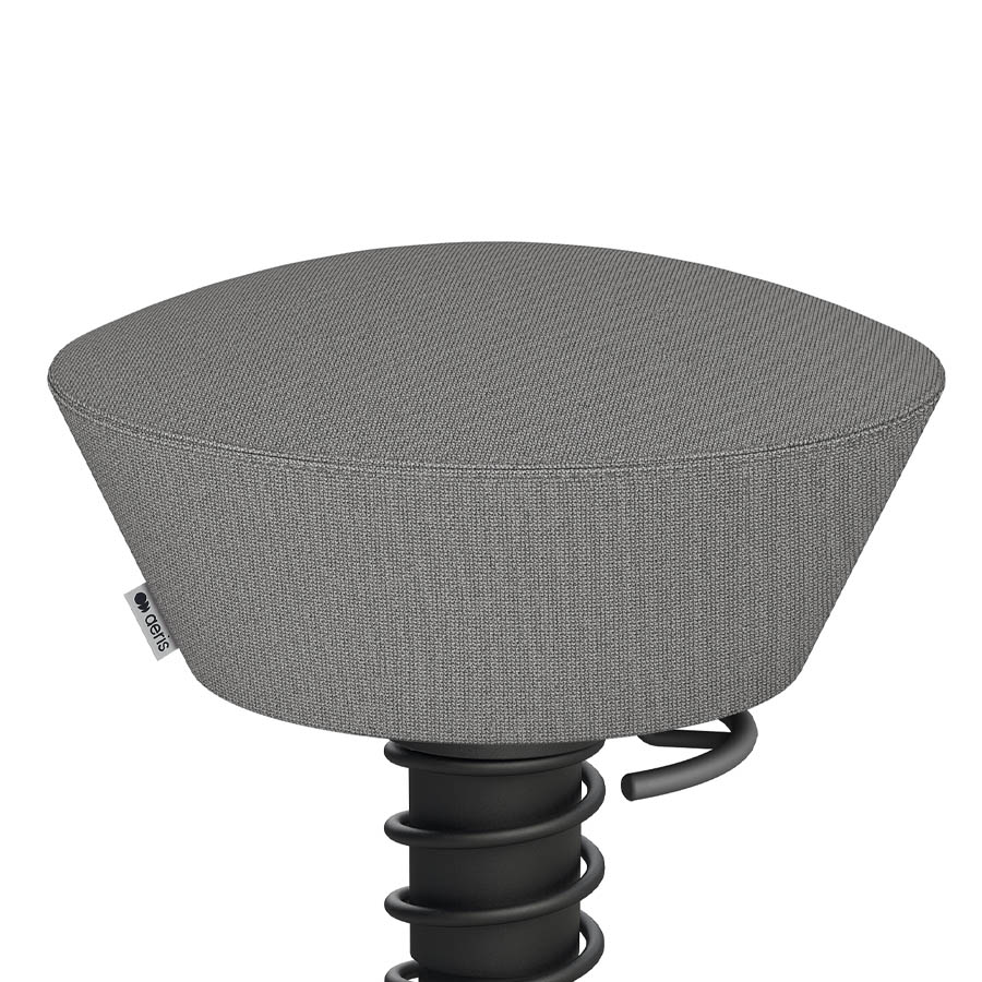 Aeris Swopper Cura hellgrau meliert | Gestell schwarz | Gleiter | Nahaufnahme