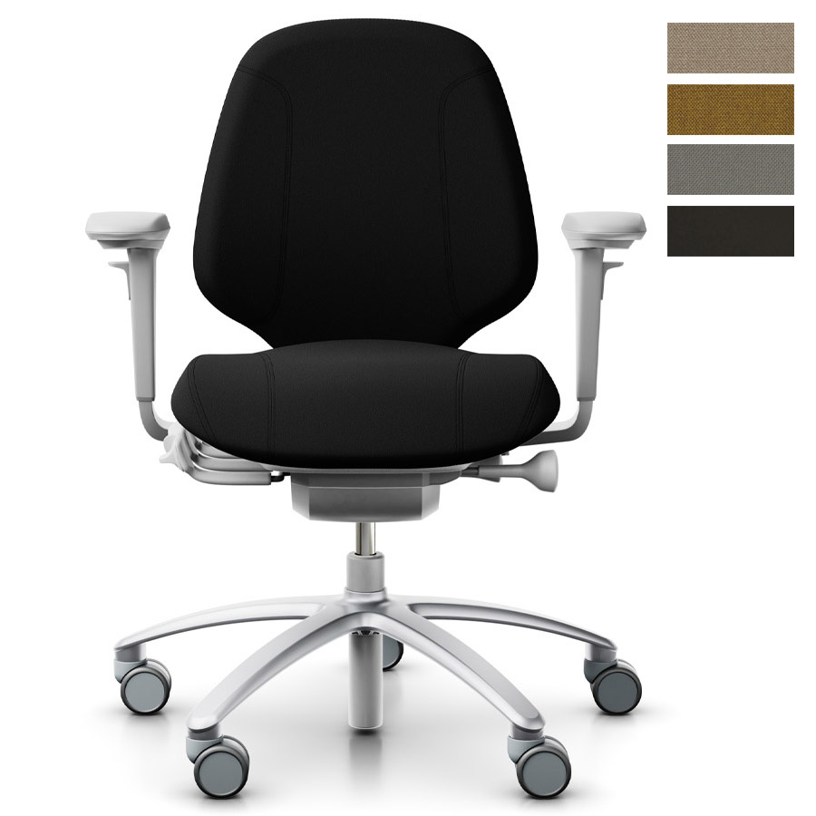 RH Mereo 200 silver grey mit halbhoher Rückenlehne - mit Armlehnen