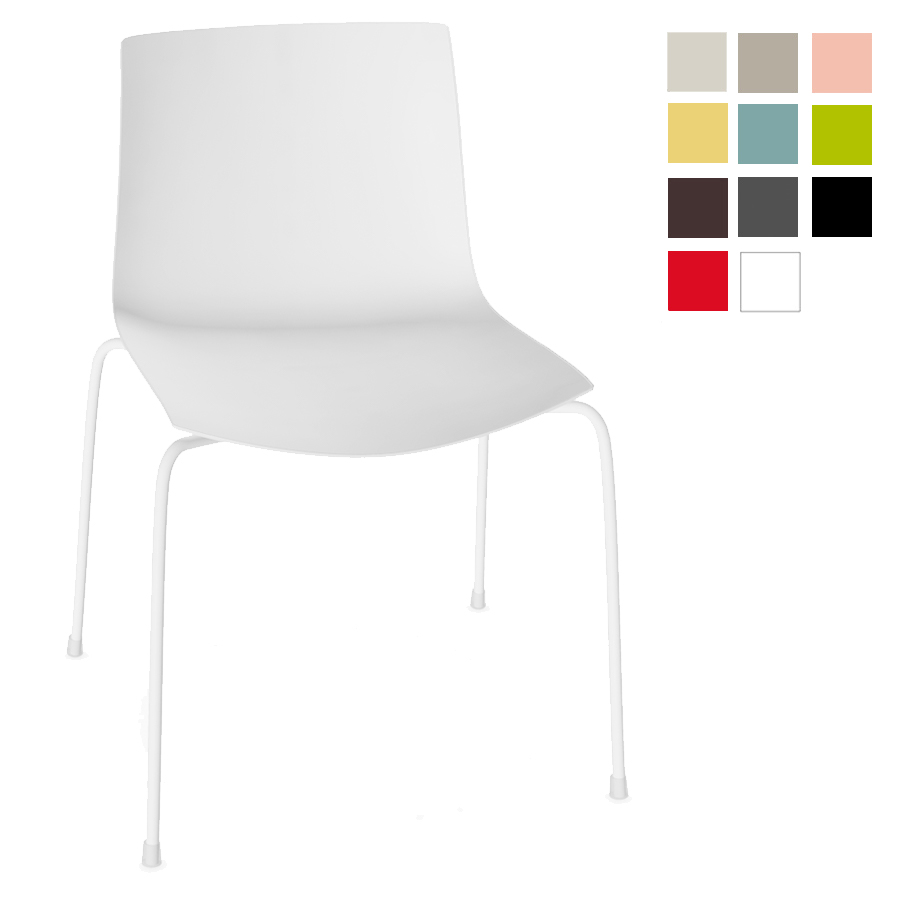 Arper Catifa 46 0251 Gartenstuhl Vierfuss monocolor