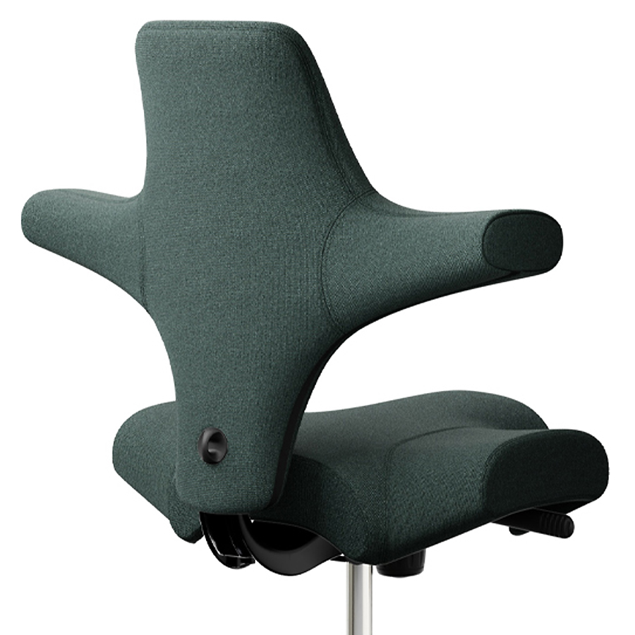 HAG CAPISCO 8106 Stehhilfe mit Fußring - Stoff Capture 6601 - Gestell schwarz - Nahaufnahme