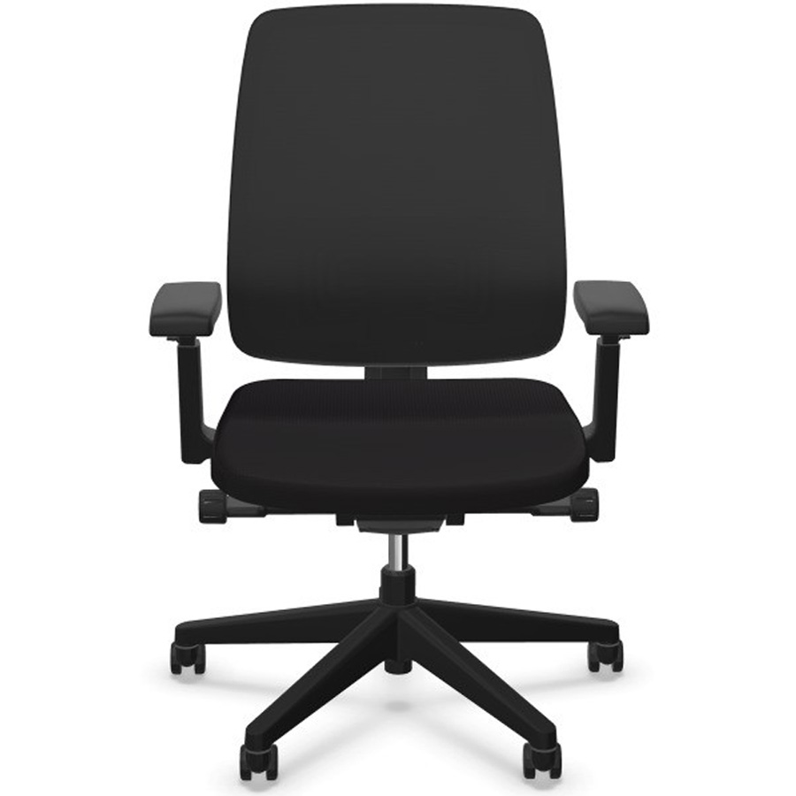 HAWORTH Lively Bürodrehstuhl schwarz mit Netzrücken - Front