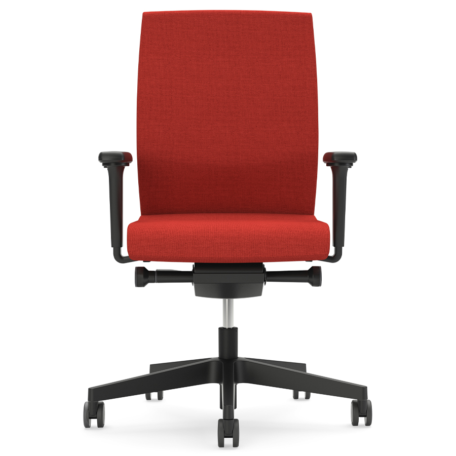 Interstuhl YOSTERis3 160YN Bürostuhl Stoff Lucia rubinrot - Frontansicht