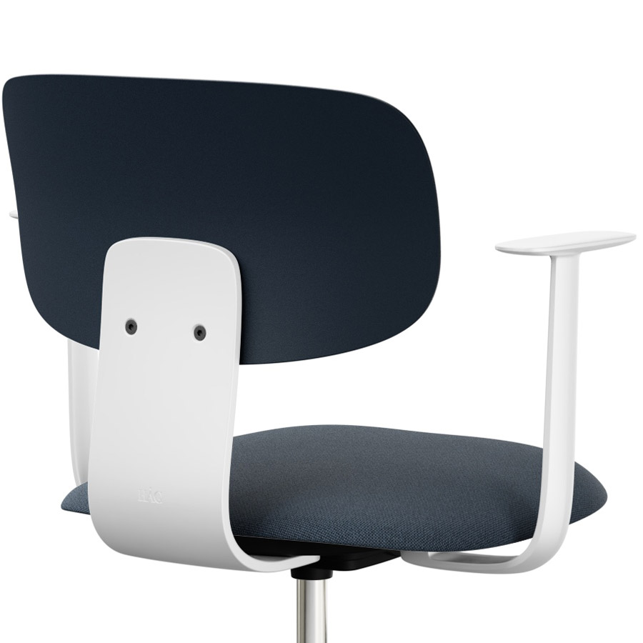 HAG Tion 2140 Bürostuhl Crowberry mit Armlehnen - Sitz Stoff Cura - Rückenschale Kunststoff - Nahaufnahme