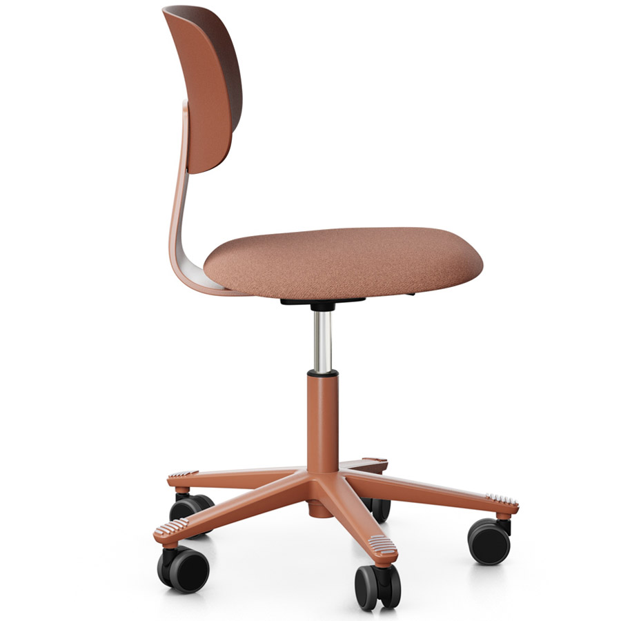 HAG Tion 2140 Bürostuhl Chestnut - Sitz Stoff Cura - Rückenschale Kunststoff - Seitenansicht