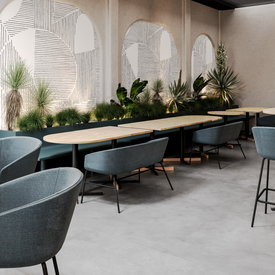 Bejot Oxco small gepolsterte Sitzbank OXSL215 Stoff Cura CR667