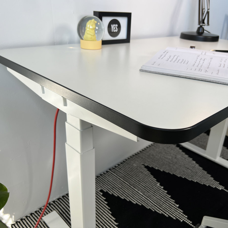 Bundle Kinderschreibtisch CLEO elektrisch höhenverstellbar weiß