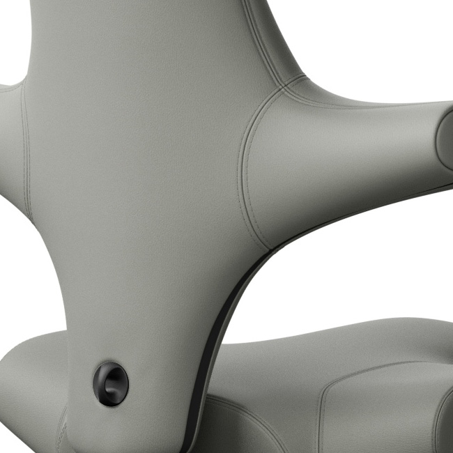 HAG Capisco 8106 Leder Warmgrey / Schlamm