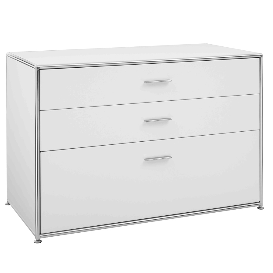Bosse Solutions Sideboard weiß | 3 Schubladen