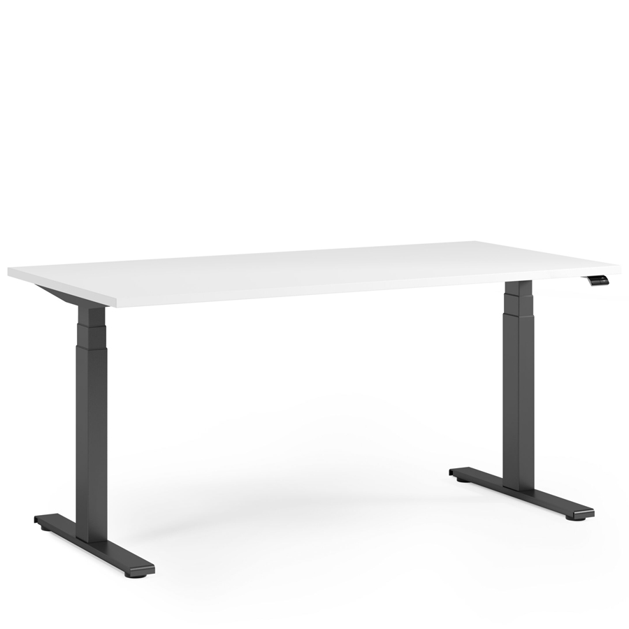fm FOURACTION 132 Schreibtisch | Gestell anthrazit | Platte weiß