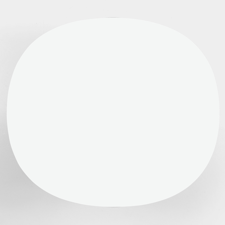 Kristalia Holo Pillar - Esstisch - Tischplatte Fenix-NTM weiß (Ausführung oval)