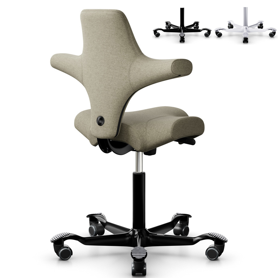 HAG Capisco 8106 Stoff Focus Melange beige FCM61240 Rückansicht