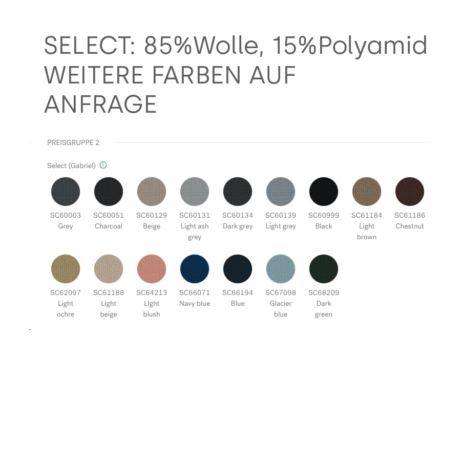 Select Standardfarben