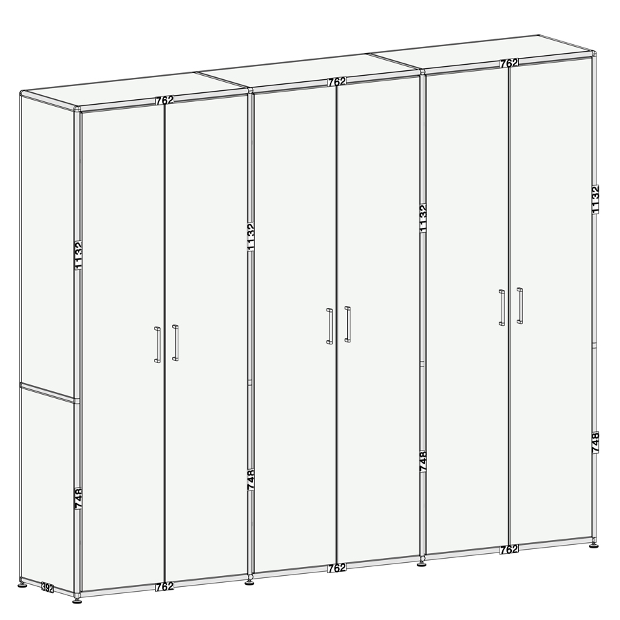 Bosse Schrank 5OH Größe 3