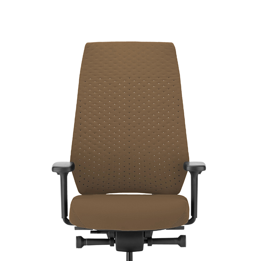 Interstuhl JOYCEis3 JC317 Bürostuhl mit Softback hoch Farbe beigegrau - Frontansicht