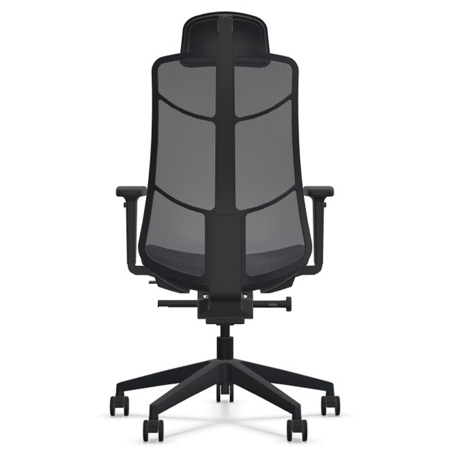 K+N JET.III Netzrücken mit Nackenstütze schwarz - Rückseite