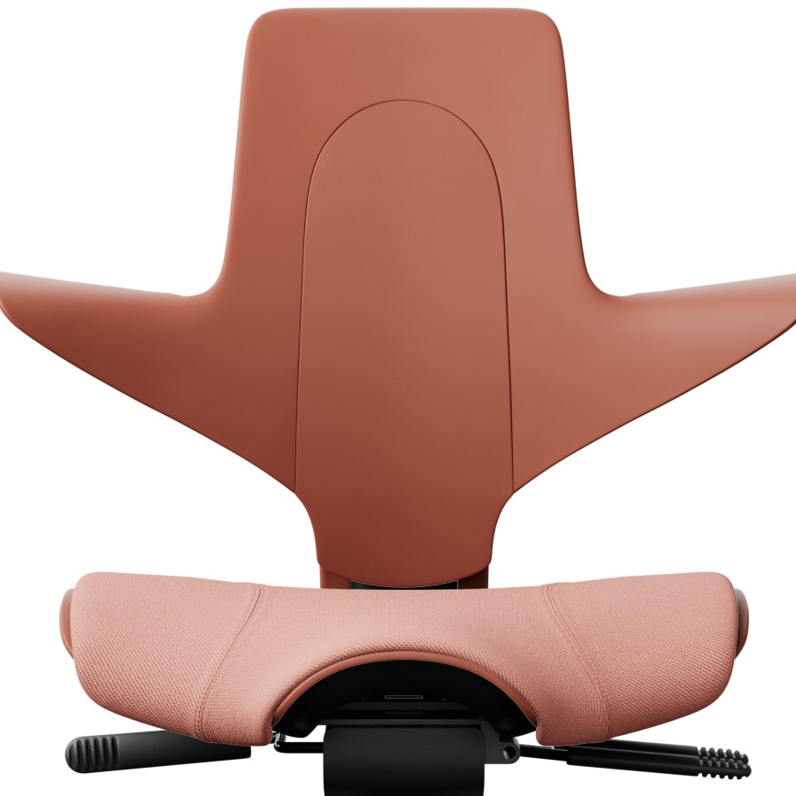 HAG Capisco Puls 8020 Rosehip mit Bezug LIght blush Select (Gabriel) Gestell weiss