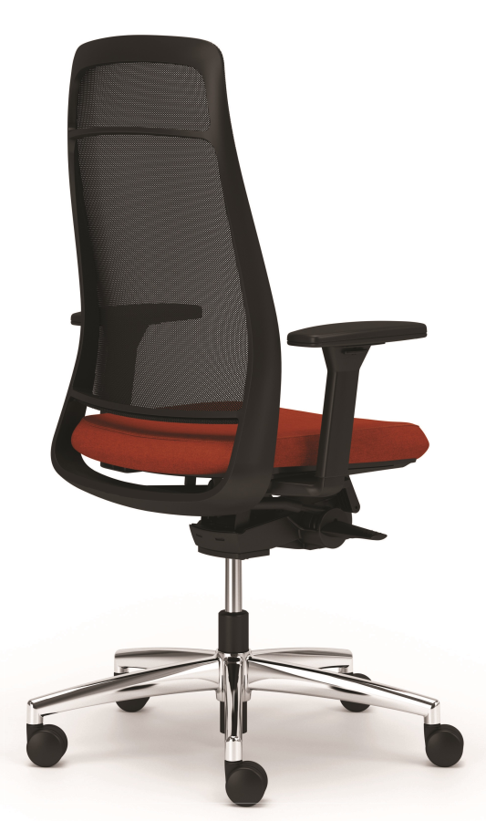 TENSA.NEXT Bürodrehstuhl mit Netzrücken - Rückansicht