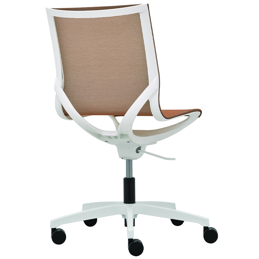 Rim Zero G Gestell weiß, ohne Armlehnen, Stoff 442, Fußkreuz weiß