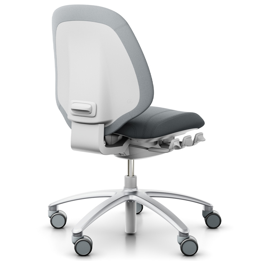 RH Mereo 200 silver grey mit halbhoher Rückenlehne - Xtreme hellgrau - Rückansicht