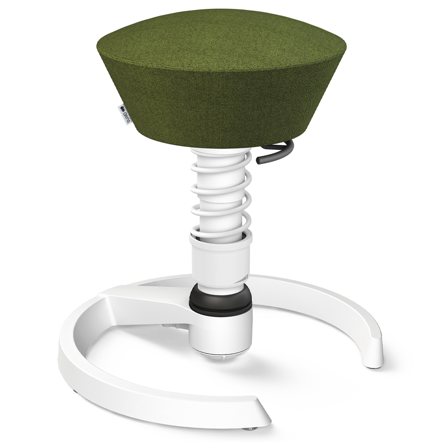 Aeris Swopper Capture Wolle grün meliert - Gleiter - Gestell weiß - Low-Feder