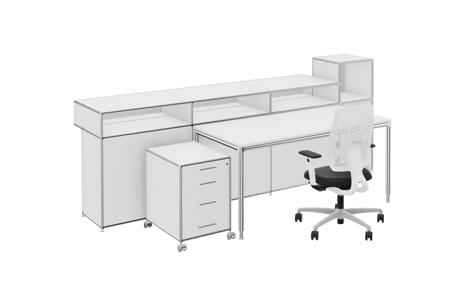 Bosse Modul Space Empfangstheke 4 von vorne