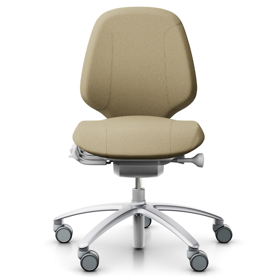 RH Mereo 200 silver grey mit halbhoher Rückenlehne - Capture beige - Frontansicht