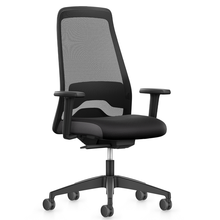 Interstuhl EVERYis1 257 Bürostuhl hoher Netzrücken schwarz