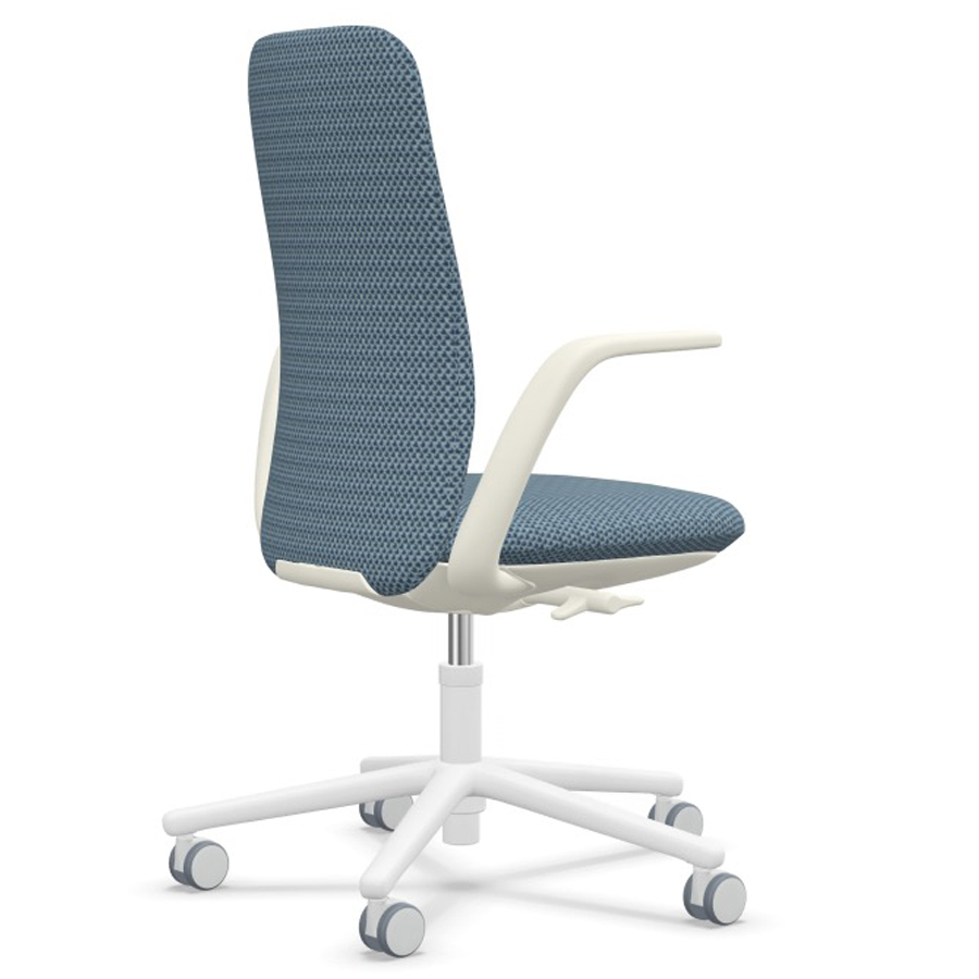 HAWORTH Nia Bürostuhl - Stoff Diagonale chevron blau