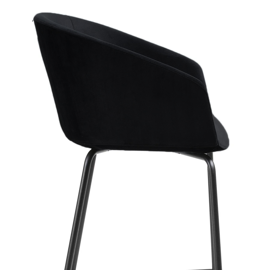 Bejot Oxco small OX S H Barhocker gepolstert - Stoff Charles CH001 schwarz