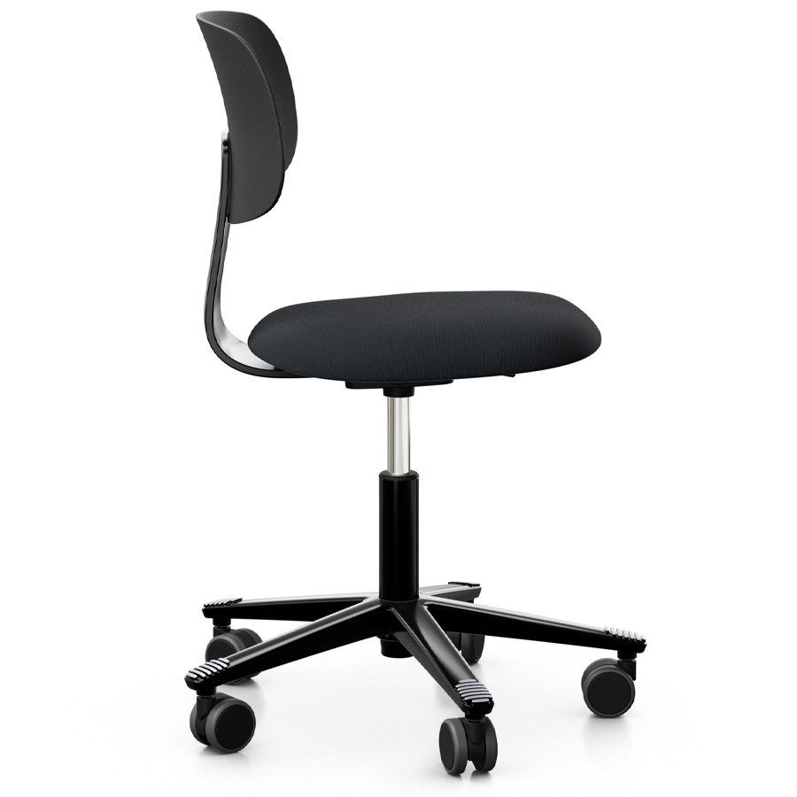 HAG Tion 2140 Bürostuhl schwarz - Sitz Stoff select - Rückenschale Kunststoff - Seitenansicht