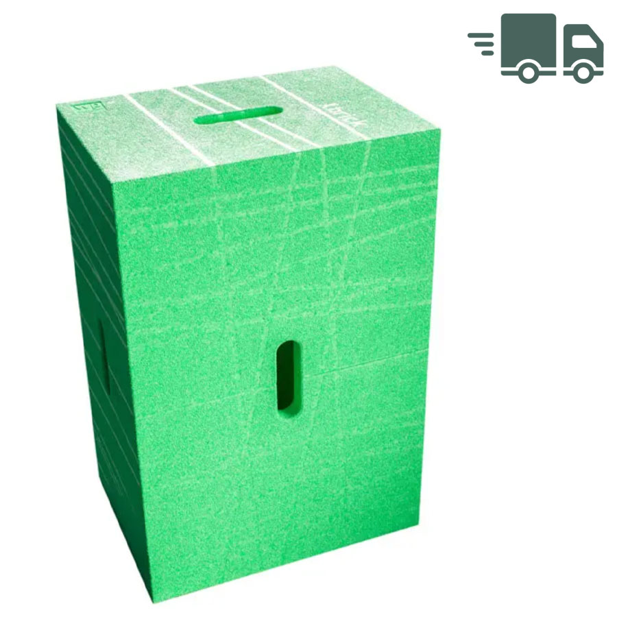 wp Xbrick Sitzwürfel Hocker multifunktionaler Baustein neongrün