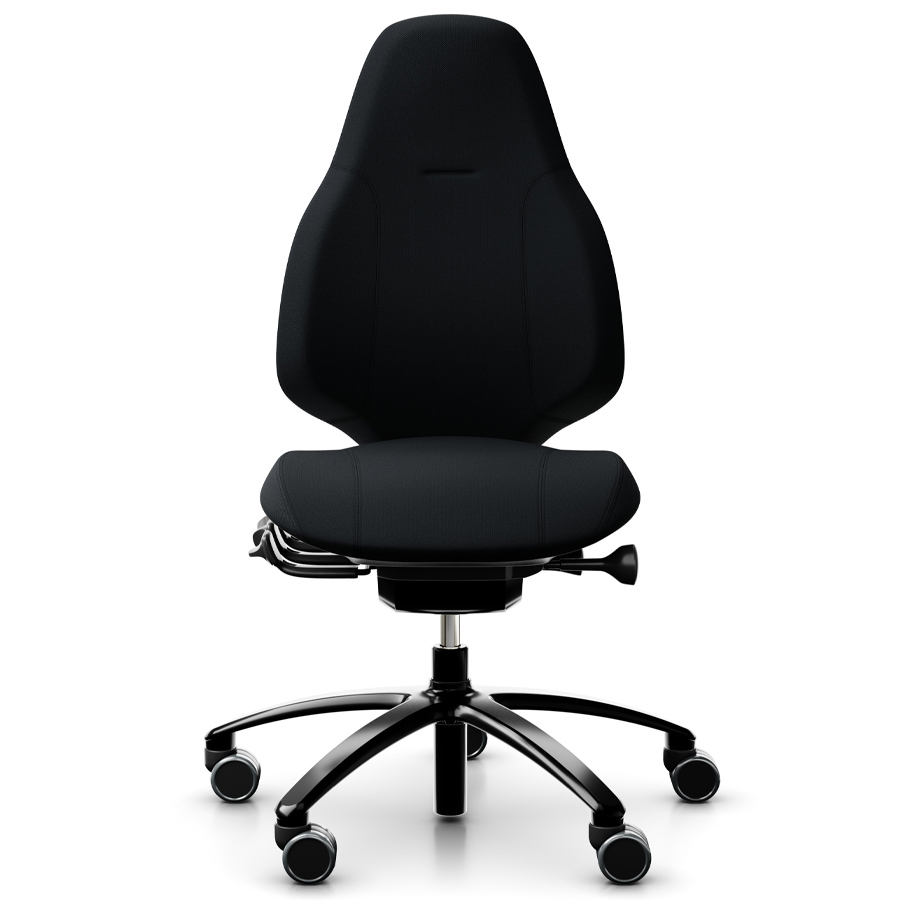 RH Mereo 220 mit hoher Rückenlehne - Stoff select grau - Frontansicht