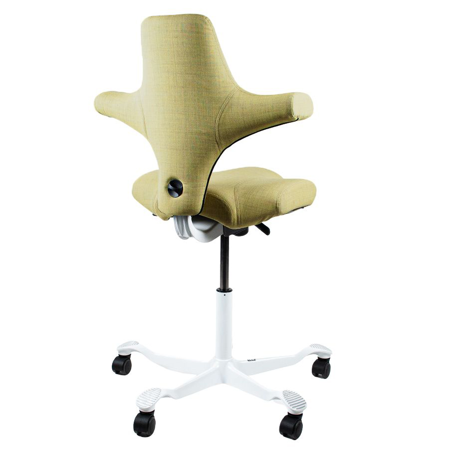 HAG Capisco Remix 0923 gelbgrün - Gestell weiß - Rückseite