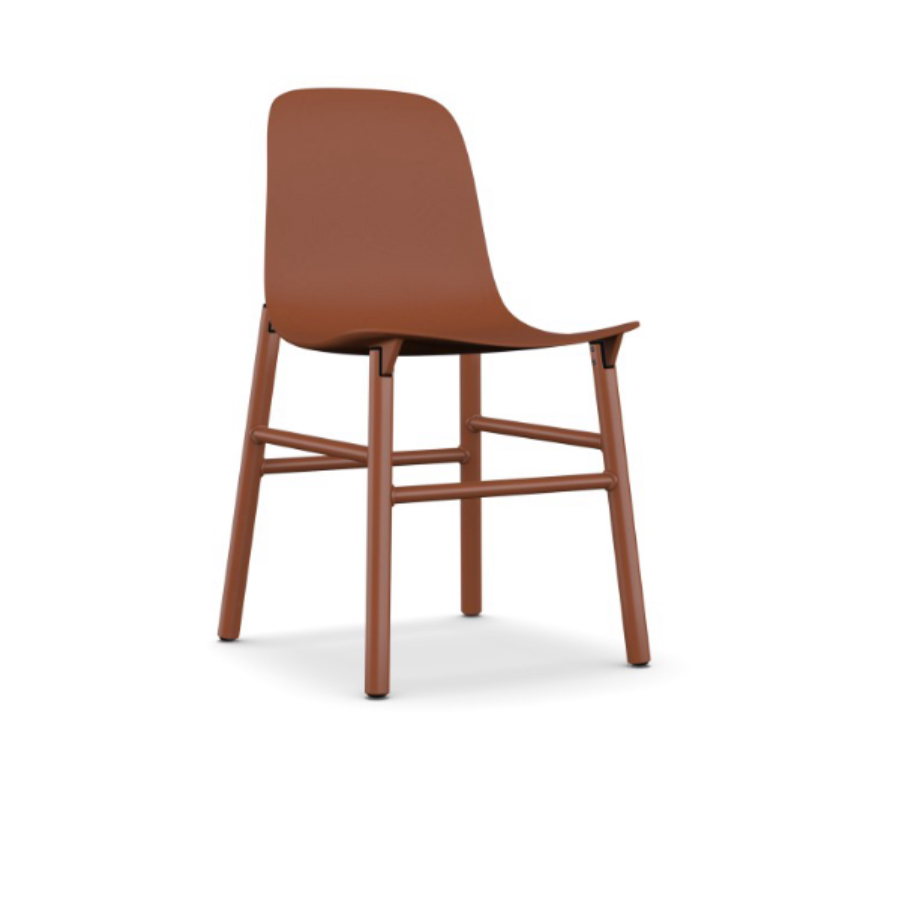 Kristalia Sharky Aluminiumfuss - Variante terracotta