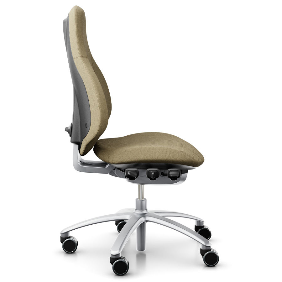 RH Mereo 220 mit hoher Rückenlehne - Stoff capture beige - Seitenansicht