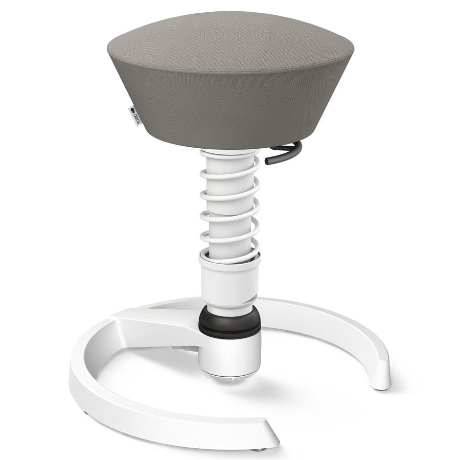 Aeris Swopper Select Wolle grau - Gleiter - Gestell weiß - Standardfeder