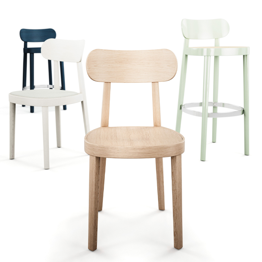 THONET 118 M Holzstuhl mit Muldensitz - Beispielbild