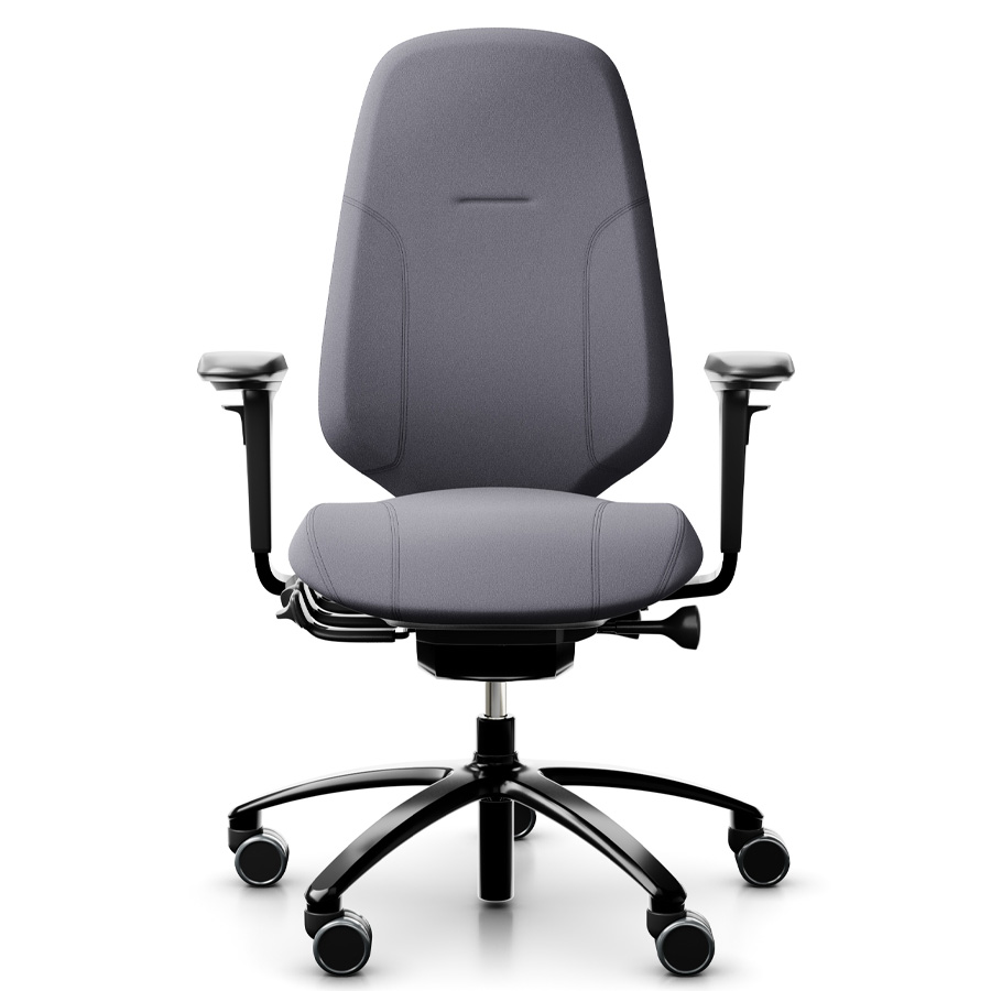 RH Mereo 300 black hohe Rückenlehne und Armlehnen - Frontansicht