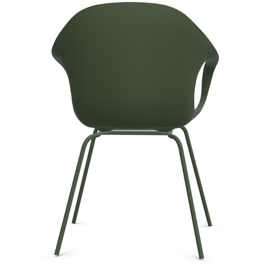 Kristalia Elephant Vierfuß | Schale olivgrün | Gestell olivgrün