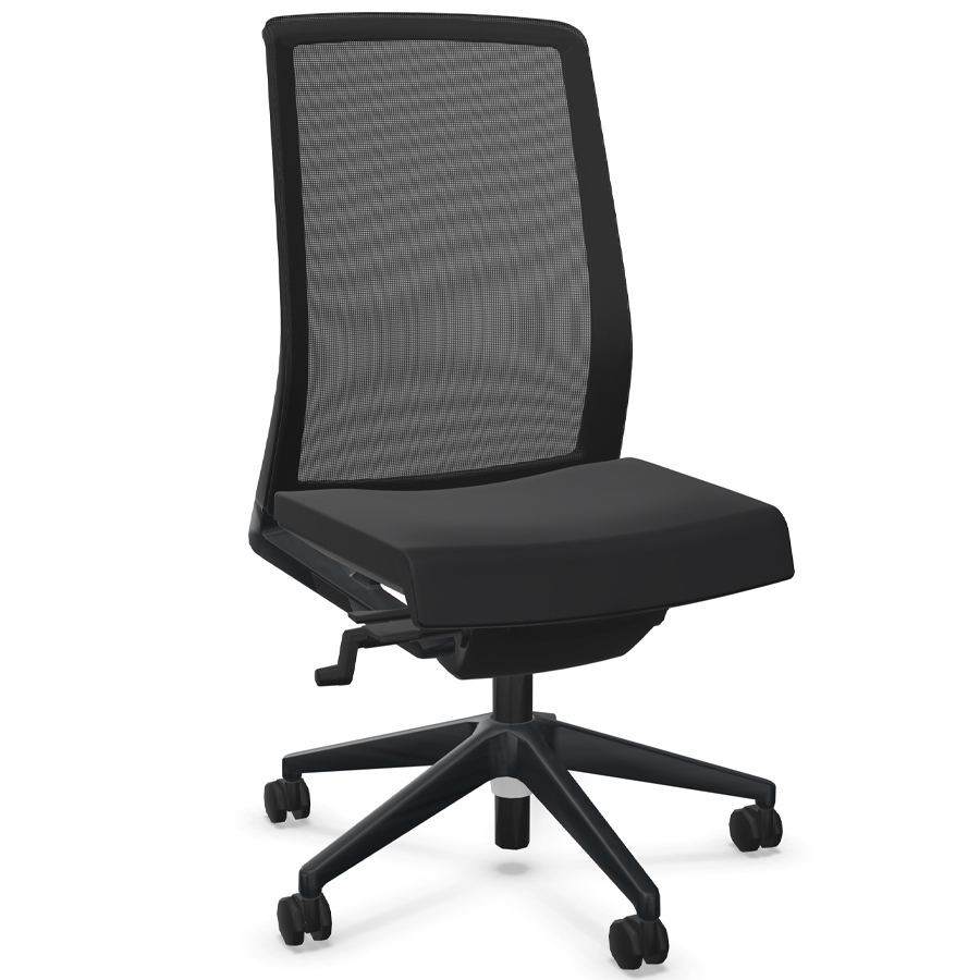 HAWORTH Very (Comfort 62) schwarz mit Netzrücken ohne Armlehnen